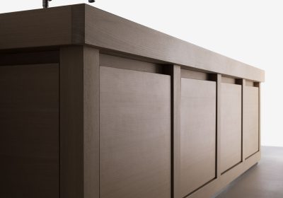 wood-cucine-design-lusso-moderne lavandino cucina wood 100% con gola moderno ed elegante